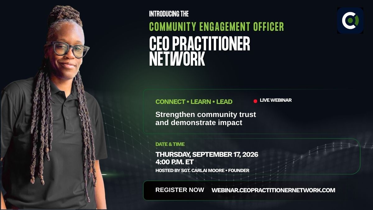 Carlai Moore introducing the CEO Practitioner Network webinar on September 17, 2026.